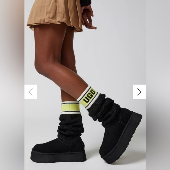 Brand New Ski Chalet UGG Sweater Letter Boot SIZE 6 OG $220 - Picture 3 of 7